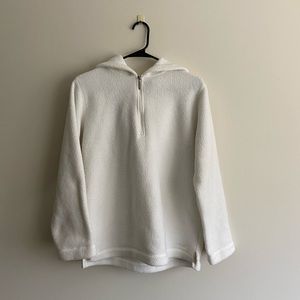 Women’s White Fuzzy Hoodie - Size Small